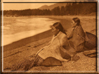 On the shores at Nootka 1916 by Edward Curtis - Click to see Large View